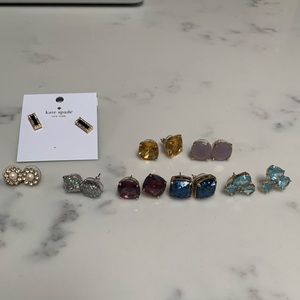 8 pairs of Kate spade earrings